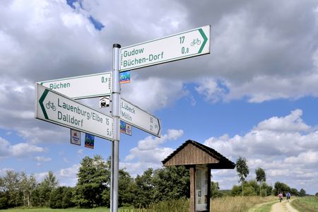 Ein Schild an der Alten Salzstraße.